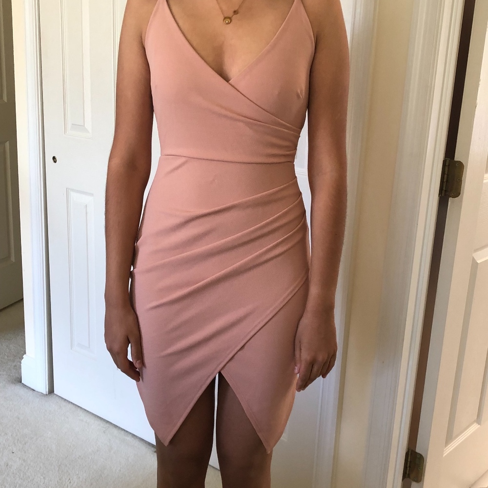 Strappy Light Pink Bodycon